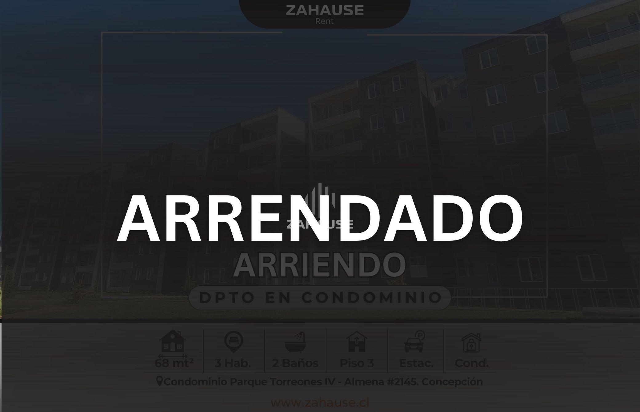 Amplio departamento en arriendo 3 dormitorios en Concepción